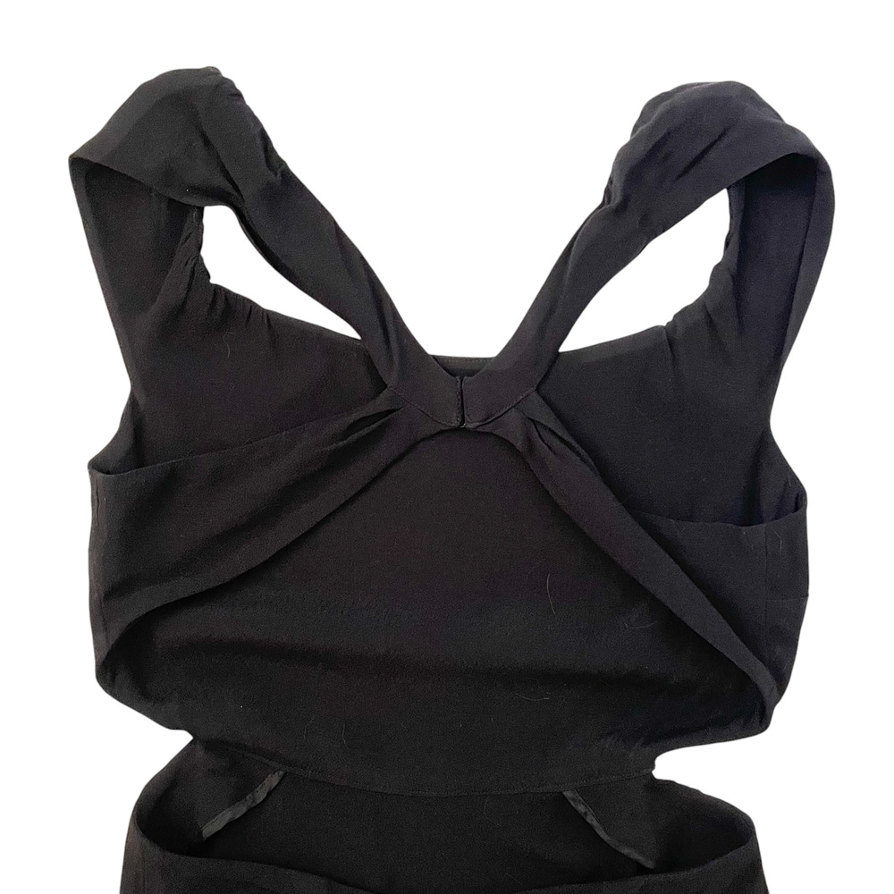 Reformation Open Back Midi Dress - Black - Size S - Picture 4 of 5